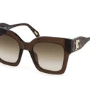 Just Cavalli Γυναικεία Γυαλιά Ηλίου με Καφέ Κοκκάλινο Σκελετό και Καφέ Ντεγκραντέ Φακό SJC019 0AAK