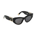 Furla 0700 Γυναικεία Γυαλιά Ηλίου με Μαύρο Κοκκάλινο Σκελετό και Μαύρο Φακό FU881 0700