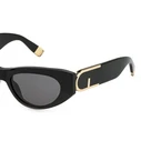 Furla 0700 Γυναικεία Γυαλιά Ηλίου με Μαύρο Κοκκάλινο Σκελετό και Μαύρο Φακό FU881 0700