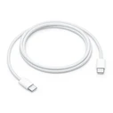 Apple πλεκτό καλώδιο USB-C σε USB-C 60W 1μ Λευκό (MQKJ3ZM/A)