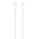 Apple πλεκτό καλώδιο USB-C σε USB-C 60W 1μ Λευκό (MQKJ3ZM/A)