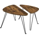Vasagle Σετ Μεταλλικά Βοηθητικά Τραπέζια Nesting 60 x 38 x 47.5 cm 2 τμχ (LNT012B01) (VASLNT012B01)