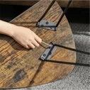Vasagle Σετ Μεταλλικά Βοηθητικά Τραπέζια Nesting 60 x 38 x 47.5 cm 2 τμχ (LNT012B01) (VASLNT012B01)