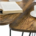 Vasagle Σετ Μεταλλικά Βοηθητικά Τραπέζια Nesting 60 x 38 x 47.5 cm 2 τμχ (LNT012B01) (VASLNT012B01)