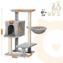Feandrea Cat Tower, Height 84 cm, up to 2 cats (PCT142W01) (FEAPCT142W01)
