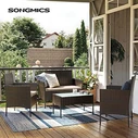 Songmics Έπιπλα Μπαλκονιού Lounge Set (GGF004K05) (SNGGGF004K05)