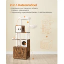 Feandrea Cat Tower With Litter box Height 185 cm, up to 2 cats (PCT15GYZ) (FEAPCT15GYZ)