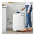 Kitchen Trash Bin SONGMICS 50L White