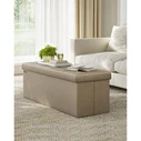 SONGMICS Αναδιπλούμενος Πάγκος Αποθήκευσης 110 x 38 x 38 Καφέ