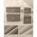 SONGMICS Αναδιπλούμενος Πάγκος Αποθήκευσης 110 x 38 x 38 Καφέ