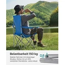 Songmics Καρέκλα Παραλίας Μπλε Σετ 2τμχ GCB08BU