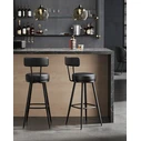 VASAGLE Bar Stools with Back Set of 2