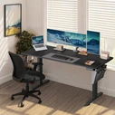 Ηλεκτρικά Ρυθμιζόμενο Γραφείο SONGMICS 160x70 cm Μαύρο (LSD136BZ01)