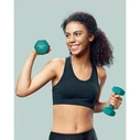 SONGMICS Dumbbells Set of 2 Dumbbells 3 kg Turquoise Green