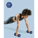 SONGMICS Fitness Dumbbells Set of 2 4 kg Blue