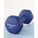 SONGMICS Fitness Dumbbells Set of 2 4 kg Blue