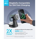 Anker MagGo 3‑in‑1 Ασύρματος Φορτιστής Qi2 με Καλώδιο USB‑C και Φορτιστή 15W