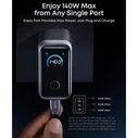 Anker Τοίχου Φορτιστής Prime 160W 3 Θύρες με Οθόνη A2687341