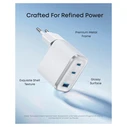 Anker Φορτιστής τοίχου Nano 70W, 2x USB-C + 1x USB-A, Αναδιπλούμενη πρίζα, Λευκό (A121AL21)