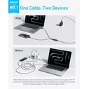 Anker USB σε Type-C Καλώδιο Μαύρο 1.2m A8895H11