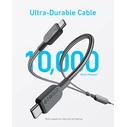 Anker USB σε Type-C Καλώδιο Μαύρο 1.2m A8895H11