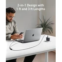 Anker USB σε Type-C Καλώδιο Μαύρο 1.2m A8895H11
