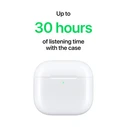Apple AirPods 4 με Active Noise Cancellation (ANC) - Ακουστικά Bluetooth Handsfree, Λευκά
