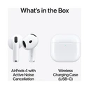 Apple AirPods 4 με Active Noise Cancellation (ANC) - Ακουστικά Bluetooth Handsfree, Λευκά
