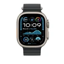 Apple Ocean Band Extension - Φυσικό Φινίρισμα Τιτανίου, Λουράκι Σιλικόνης με Pin Black (Apple Watch 44/45/46/49mm) MXTM3ZM/A