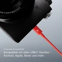 Beats πλεκτό (Braided) καλώδιο USB σε Type‑C / Lightning, Κόκκινο, 1,5 m (MFEJ4ZM/A)