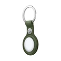 Apple FineWoven Key Ring Θήκη Μπρελόκ Δερμάτινη για AirTag Moss