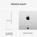 Apple Studio Display XDR HDR Οθόνη 27" 5120x2880 Λευκό Standard Glass με Βάση Ρύθμισης Κλίσης & Ύψους