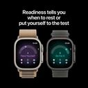 Apple Watch Ultra 4 Titanium 49mm (Black Titanium με Burgundy Trail Loop - M/L)
