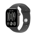 Apple Watch Series 12 Cellular Αλουμίνιο 46mm Μαύρο με Black Sport Band (M/L)