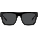 Polaroid Ανδρικά Γυαλιά Ηλίου με Μαύρο Κοκκάλινο Σκελετό και Μαύρο Φακό pld6224/s/x 807/M9
