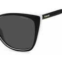Polaroid Γυναικεία Γυαλιά Ηλίου με Μαύρο Κοκκάλινο Σκελετό και Μαύρο Φακό PLD4181/S 80S/M9
