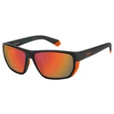 Polaroid Ανδρικά Γυαλιά Ηλίου με Μαύρο Κοκκάλινο Σκελετό και Μαύρο Polarized Καθρέφτη Φακό PLD7057/S RC2/OZ