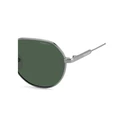 Polaroid Unisex Γυαλιά Ηλίου με Ασημί Μεταλλικό Σκελετό και Πράσινο Φακό PLD6236/S/X SMF/UC