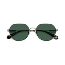 Polaroid Unisex Γυαλιά Ηλίου με Ασημί Μεταλλικό Σκελετό και Πράσινο Φακό PLD6236/S/X SMF/UC