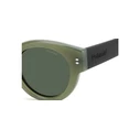 Polaroid Γυναικεία Γυαλιά Ηλίου με Πράσινο Κοκκάλινο Σκελετό και Πράσινο Φακό PLD6240/S/X 1ED/UC