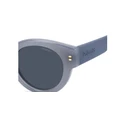 Polaroid Γυναικεία Γυαλιά Ηλίου με Γκρι Κοκκάλινο Σκελετό και Μπλε Φακό PLD6240/S/X MVU/C3