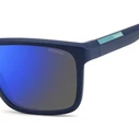 Polaroid Ανδρικά Γυαλιά Ηλίου με Μπλε Κοκκάλινο Σκελετό και Μπλε Καθρέφτη Φακό PLD2164/S FLL/5X
