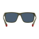 Polaroid Ανδρικά Γυαλιά Ηλίου με Πράσινο Κοκκάλινο Σκελετό και Κόκκινο Καθρέφτη Φακό PLD2164/S TBO/OZ