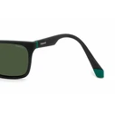 Polaroid Unisex Γυαλιά Ηλίου με Μαύρο Κοκκάλινο Σκελετό και Πράσινο Polarized Φακό PLD2141/S 3OL/UC
