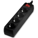 Πολύπριζο Lamtech With Switch 4 OUTLETS Black