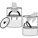 Airscape Stainless Steel Coffee Canister with Airtight Airscape Lid 850 ml - Brown (AS1704)