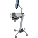 Ergotron Neo-Flex Mobile Floor Cart / Stand with Wheels - Silver (24-206-214)