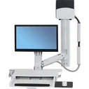 ERGOTRON StyleView Sit-Stand Combo Wall-Mount Sit-Stand Surface System for LCD up to 24" (61 cm) with Small CPU Holder
