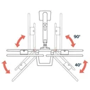 Ergotron HX Desk Dual Monitor Arm for 2 Monitors up to 32" Black