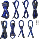 CableMod C-Series Pro ModMesh Sleeved 12V-2x6 12VHPWR Dual StealthSense Cable Kit for Corsair RMi/RMx (Black Label) - Black/Blue